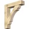 Ekena Millwork Olympic Block Rough Sawn Bracket w/ Offset Brace, Douglas Fir, 8"W x 36"D x 40"H BKT0806X36X40OLY05RDF - alternate 1